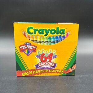 Crayola Crayons 50th Birthday Edition 64 Unopened Box Built In Sharpener 2008